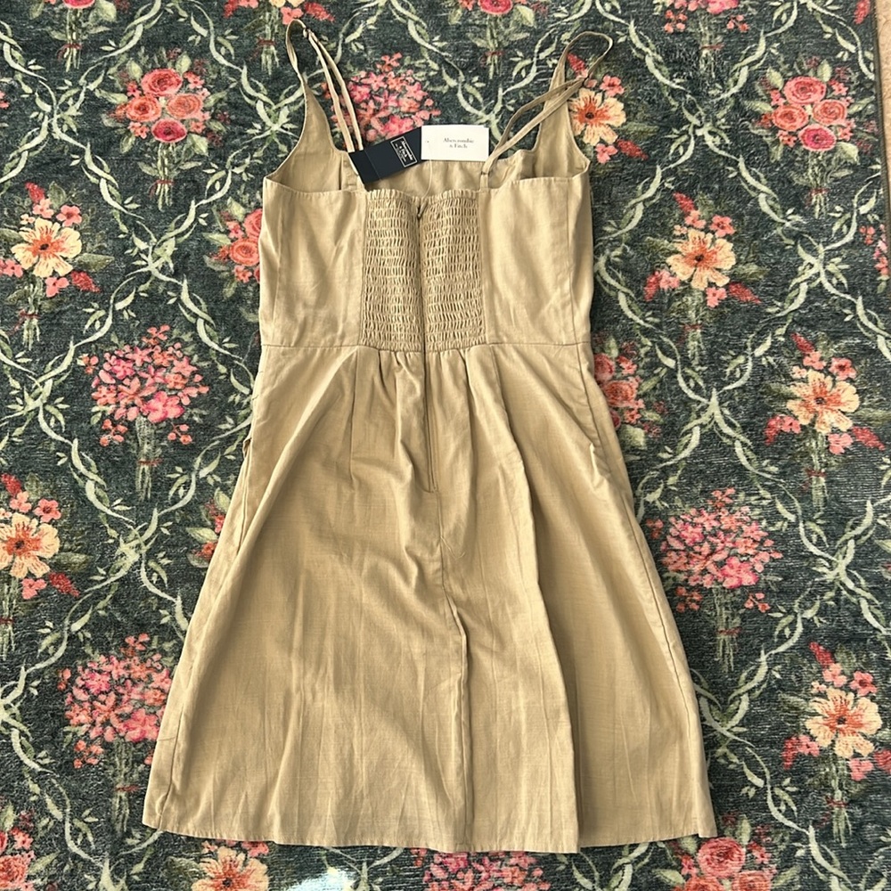 Abercrombie & Fitch square neck wrap mini dress - Picture 3 of 3